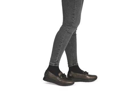 Dámske mokasíny Rieker 49051-25 bronzová