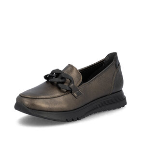 Dámske mokasíny Rieker 49051-25 bronzová