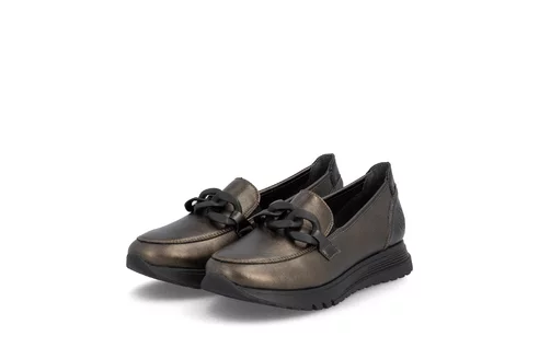 Dámske mokasíny Rieker 49051-25 bronzová