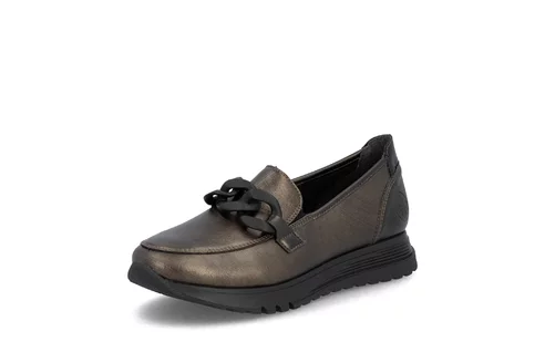 Dámske mokasíny Rieker 49051-25 bronzová
