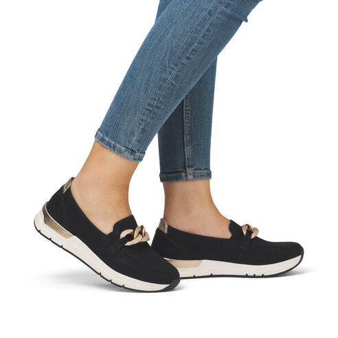 Dámske mokasíny Rieker 58944-00 čierna