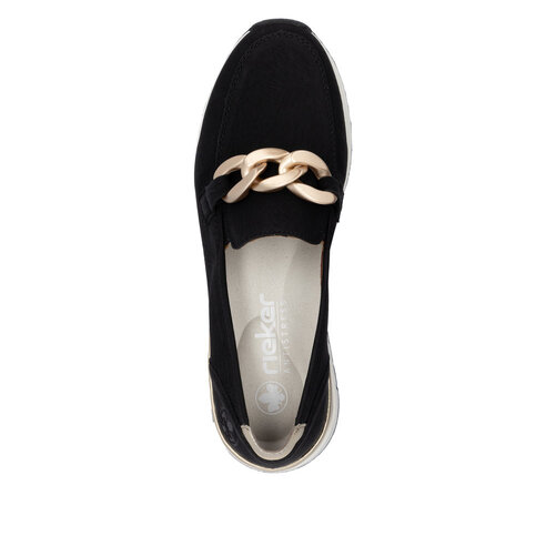 Dámske mokasíny Rieker 58944-00 čierna