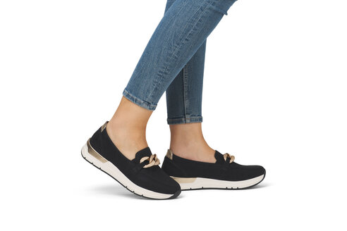 Dámske mokasíny Rieker 58944-00 čierna