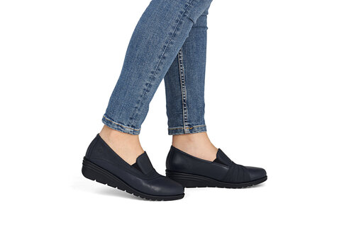 Dámske mokasíny Rieker L5356-14 modrá