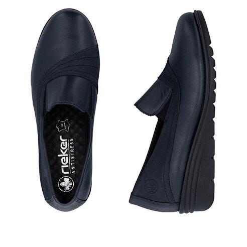 Dámske mokasíny Rieker L5356-14 modrá