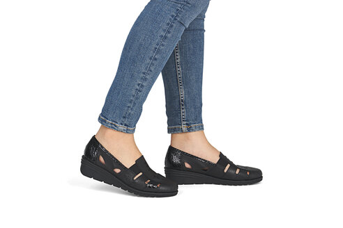 Dámske mokasíny Rieker L5358-00 čierna