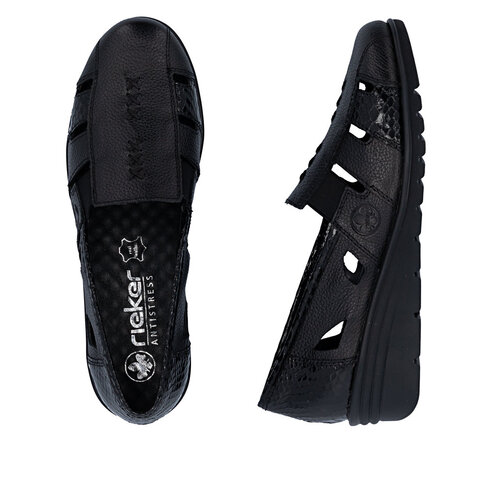 Dámske mokasíny Rieker L5358-00 čierna