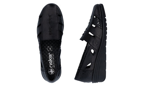 Dámske mokasíny Rieker L5358-00 čierna