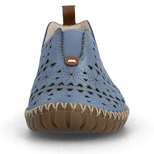 Dámske mokasíny Rieker M2852-12 modrá