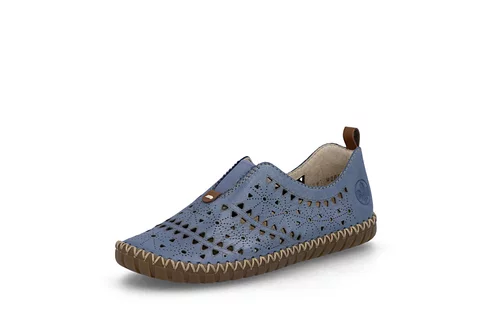Dámske mokasíny Rieker M2852-12 modrá