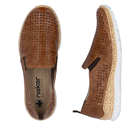 Dámske mokasíny Rieker N4251-22 hnedá