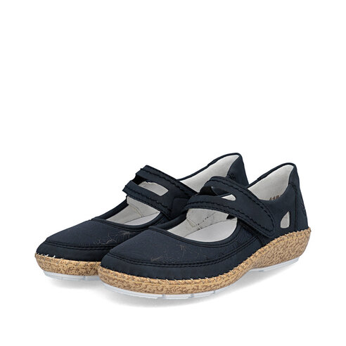 Dámske poltopánky Rieker 44859-14 modrá