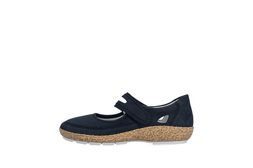 Dámske poltopánky Rieker 44859-14 modrá