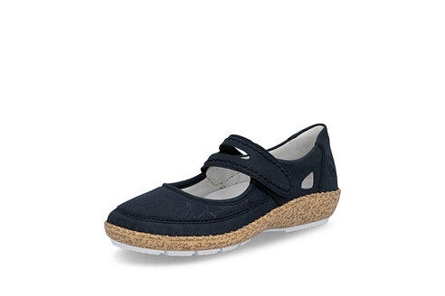 Dámske poltopánky Rieker 44859-14 modrá