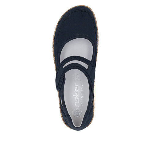 Dámske poltopánky Rieker 44859-14 modrá