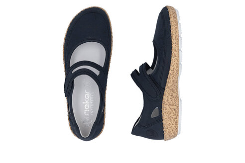 Dámske poltopánky Rieker 44859-14 modrá