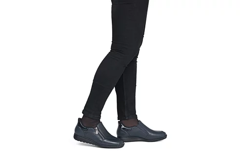 Dámske poltopánky Rieker 47267-14 modrá