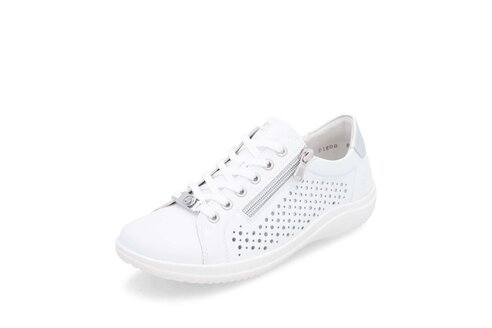 Dámske poltopánky Rieker D1E08-80 biela