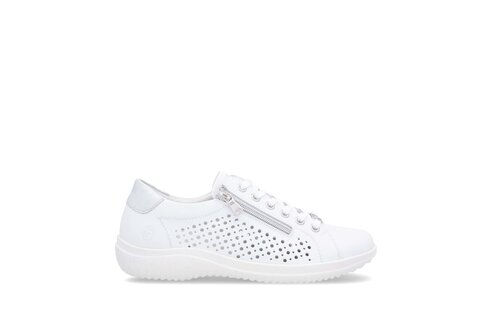 Dámske poltopánky Rieker D1E08-80 biela