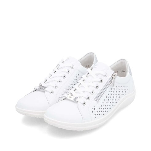 Dámske poltopánky Rieker D1E08-80 biela