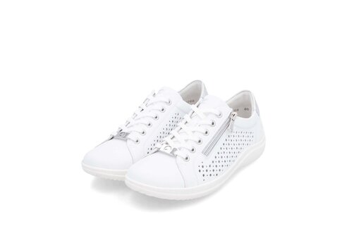 Dámske poltopánky Rieker D1E08-80 biela