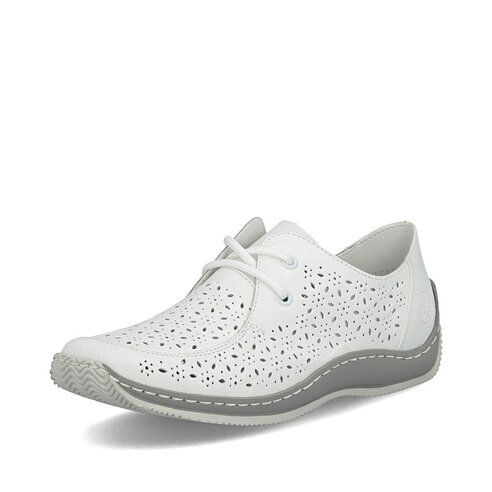 Dámske poltopánky Rieker L1722-80 biela