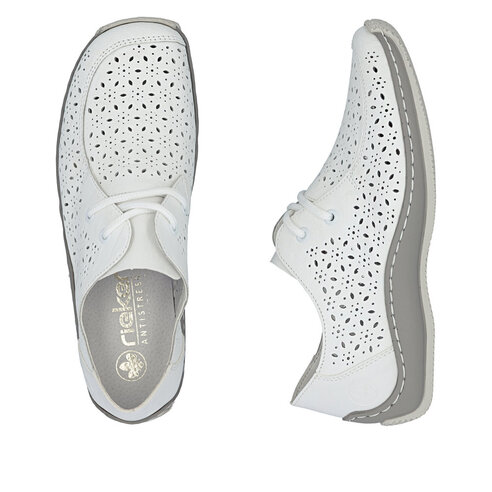 Dámske poltopánky Rieker L1722-80 biela