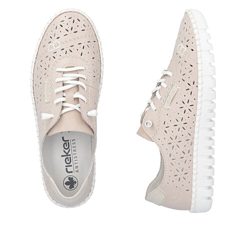 Dámske poltopánky Rieker M2354-31 ružová