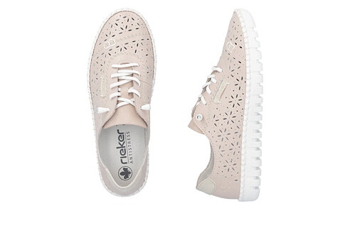 Dámske poltopánky Rieker M2354-31 ružová