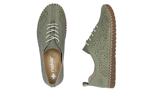 Dámske poltopánky Rieker M2802-52 zelená