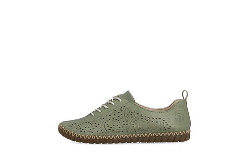 Dámske poltopánky Rieker M2802-52 zelená