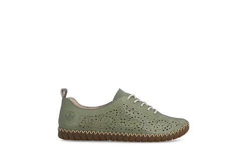 Dámske poltopánky Rieker M2802-52 zelená