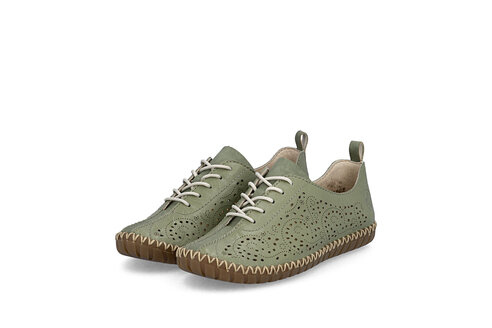 Dámske poltopánky Rieker M2802-52 zelená