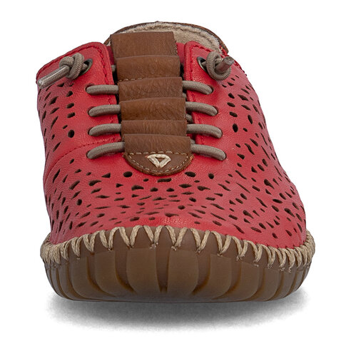Dámske poltopánky Rieker M2856-33 červená