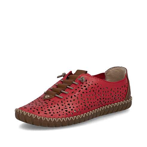 Dámske poltopánky Rieker M2856-33 červená