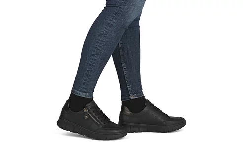 Dámske poltopánky Rieker N1301-00 čierna