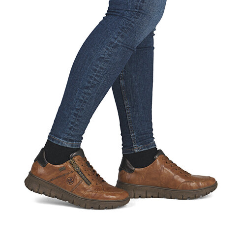 Dámske poltopánky Rieker N1301-22 hnedá