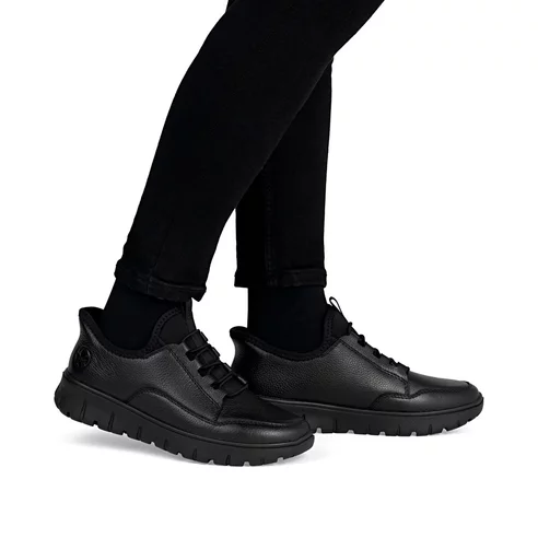 Dámske poltopánky Rieker N1357-00 čierna