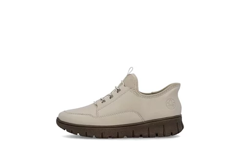 Dámske poltopánky Rieker N1357-60 biela káva