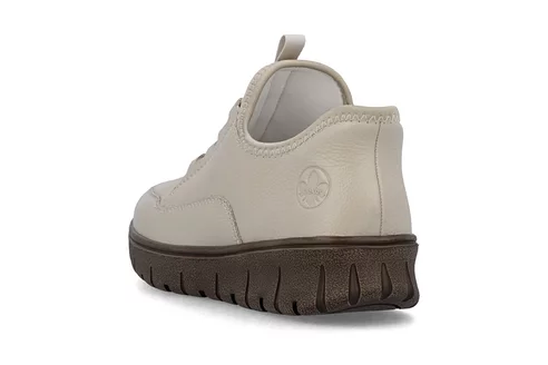 Dámske poltopánky Rieker N1357-60 biela káva