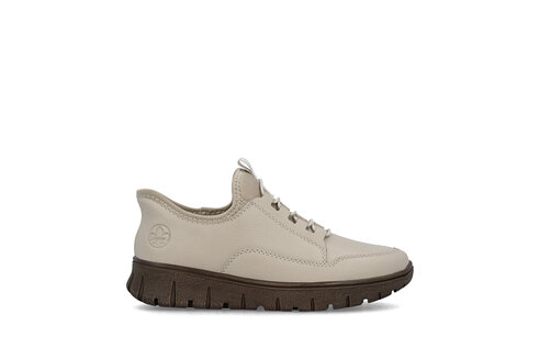 Dámske poltopánky Rieker N1357-60 biela káva