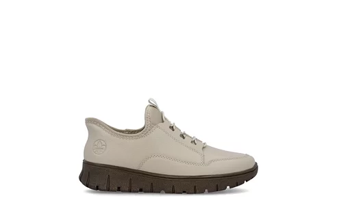 Dámske poltopánky Rieker N1357-60 biela káva