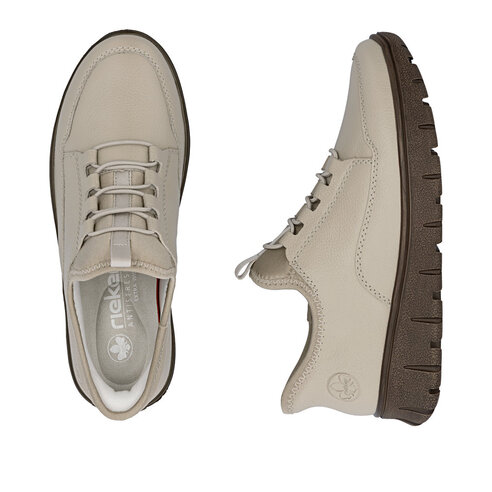 Dámske poltopánky Rieker N1357-60 biela káva