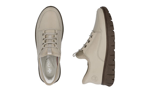Dámske poltopánky Rieker N1357-60 biela káva