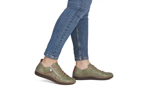 Dámske poltopánky Rieker N2401-54 zelená