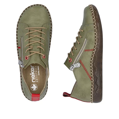 Dámske poltopánky Rieker N2401-54 zelená