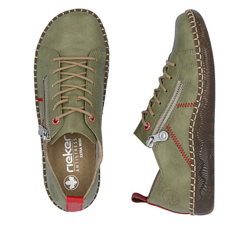 Dámske poltopánky Rieker N2401-54 zelená