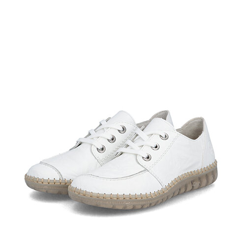 Dámske poltopánky Rieker N2402-80 biela