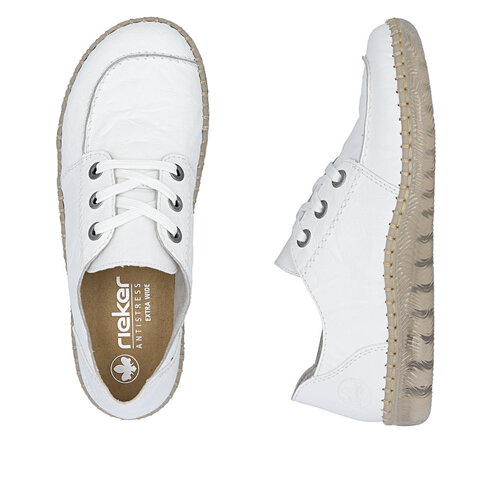 Dámske poltopánky Rieker N2402-80 biela