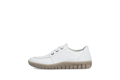 Dámske poltopánky Rieker N2402-80 biela